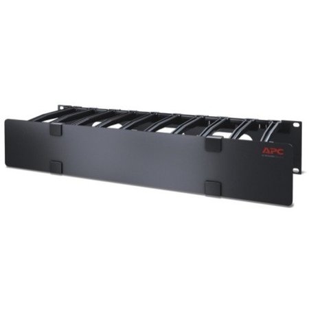 APC 2U Horizontal Cable Manager, 6 Fingers Top And Bottom AR8606